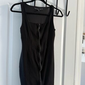 Guess Black Mini Dress with Zipper